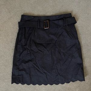 NWT Urban Outfitters Black Scallop Hem Skirt